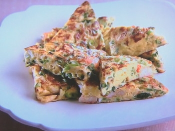 【上沼恵美子のおしゃべりクッキング】えびと青ねぎの卵焼きのレシピ・上沼恵美子・宮崎耕一・新山千春