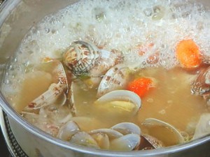 魚介とソラマメのスープうどん