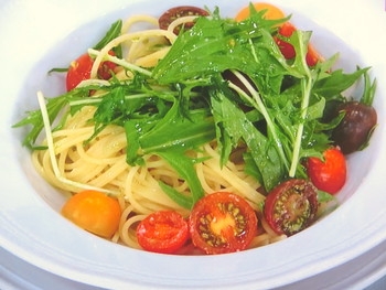 【あさイチ】カラフルトマトと水菜のパスタのレシピ・植竹隆政・解決！ごはん