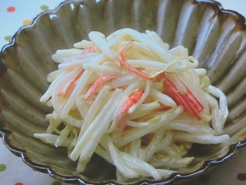 【きょうの料理ビギナーズ】もやしとかにかまのからしマヨネーズのレシピ・大庭英子