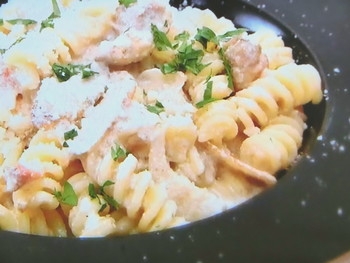 【ノンストップ】ゴボウのクリームパスタのレシピ・坂本昌行・坂本昌行のOne Dish