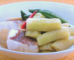 白身魚と野菜の塩煮