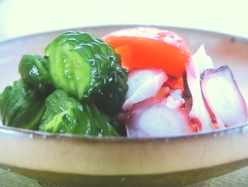【きょうの料理ビギナーズ】たこときゅうりの酢の物のレシピ・大庭英子