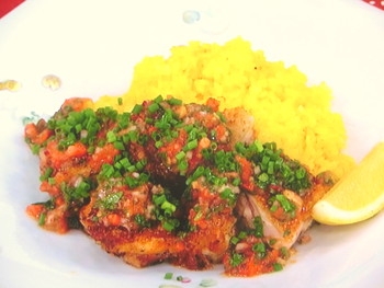 【あさイチ】鶏もも肉のグリル　焼きトマトソースのレシピ・濱﨑龍一・解決！ごはん