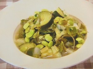 もこみち流　夏野菜の和風スープ