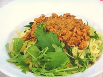 【あさイチ】水菜の汁なしタンタン麺のレシピ・枝元なほみ・解決！ごはん