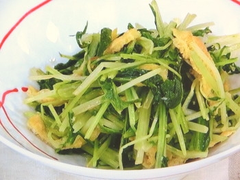 【あさイチ】水菜と卵焼きのナムルのレシピ・枝元なほみ・解決！ごはん