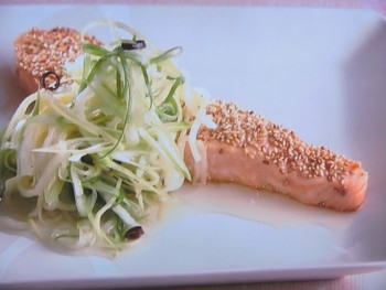 【上沼恵美子のおしゃべりクッキング】サーモンの甘酢サラダのレシピ・上沼恵美子・宮崎耕一・田山涼成
