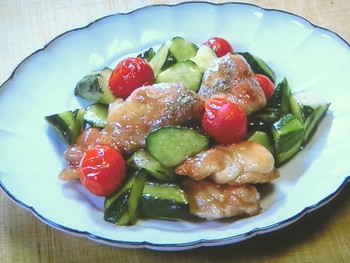 【きょうの料理】きゅうりと鶏肉の甘酢炒めのレシピ・大原 千鶴