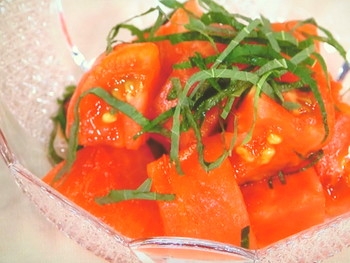 【あさイチ】トマトの甘酢あえのレシピ・清水信子・解決！ごはん