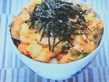 【ZIP！速水もこみちのMOCO''Sキッチン】もこみち流　小エビとホタテのかき揚げ丼のレシピ・速水もこみち