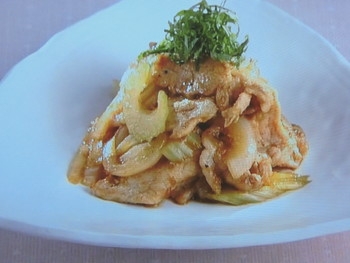 【上沼恵美子のおしゃべりクッキング】豚肉のしょうが焼き　梅風味のレシピ・上沼恵美子・岡本健二・篠山輝信