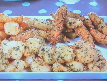 【キューピー３分クッキング】小えびとオクラのチーズパン粉揚げのレシピ・小林まさみ