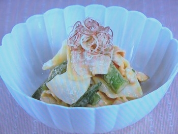 【上沼恵美子のおしゃべりクッキング】いかと豚肉のぬた和えのレシピ・上沼恵美子・岡本健二・武田修宏