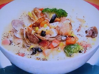【ZIP！速水もこみちのMOCO''Sキッチン】もこみち流　クラムチャウダーのレシピ・速水もこみち