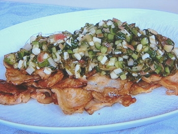 【きょうの料理】豚の重ね焼きねばねば薬味のせのレシピ・松本忠子