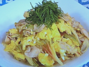 【きょうの料理】豚肉の香味卵炒めのレシピ・松本忠子