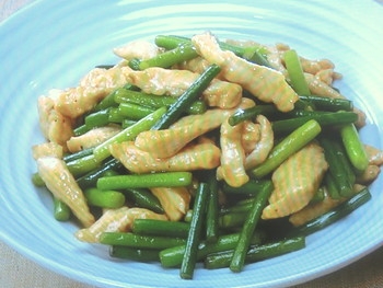 【きょうの料理ビギナーズ】鶏むね肉とにんにくの芽の炒め物のレシピ・大庭英子
