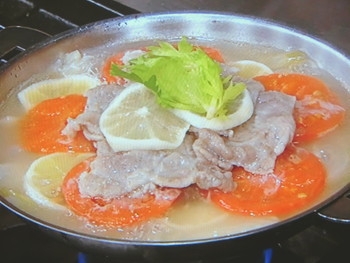 【きょうの料理】豚肉と野菜のレモンスープ蒸しのレシピ・河野雅子