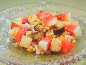 【きょうの料理】パンと夏野菜のサラダ仕立てのレシピ・西川 功晃