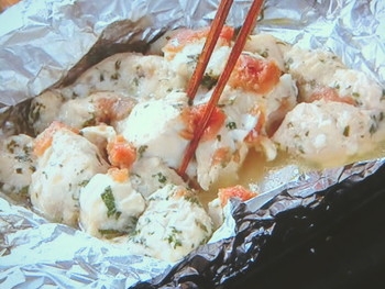 【男子ごはん】ささみの梅じそホイル焼きのレシピ・井ノ原快彦・国分太一・栗原心平