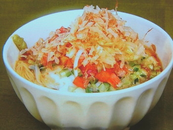 【男子ごはん】夏野菜のとろろそうめんのレシピ・国分太一・栗原心平