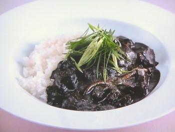 【上沼恵美子のおしゃべりクッキング】牛すじ肉の黒ごまカレーのレシピ・上沼恵美子・小池浩司・松尾貴史
