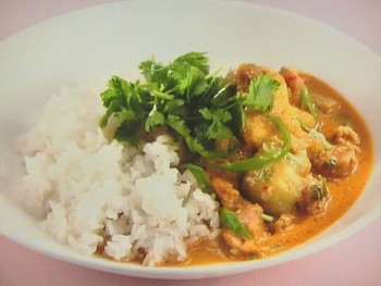 【上沼恵美子のおしゃべりクッキング】ナスと鶏のココナッツカレーのレシピ・上沼恵美子・宮崎耕一・松尾貴史