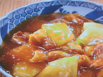 【おかずのクッキング】冬瓜と鶏肉の旨煮カレー風味のレシピ・土井善晴