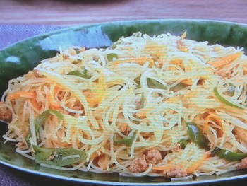 【キューピー３分クッキング】カレービーフンのレシピ・田口成子