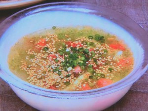 鶏肉と冬瓜とトマトの冷製スープ