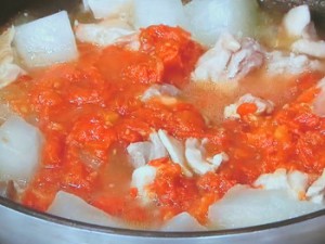 鶏肉と冬瓜のトマト煮