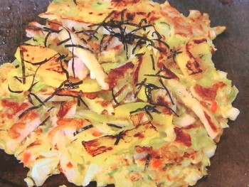 【きょうの料理】ちくわ＆たくあんのお好み焼きのレシピ・木地 崇嚴・谷原章介