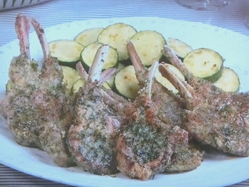 【キューピー３分クッキング】ラムチョップの香草パン粉焼きのレシピ・石原洋子