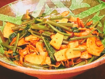 【男子ごはん】空芯菜の焼きそばのレシピ・国分太一・栗原心平