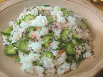 【きょうの料理ビギナーズ】梅干しときゅうりのチャーハンのレシピ・大庭英子