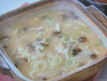 【きょうの料理ビギナーズ】きのこ雑炊のレシピ・大庭英子