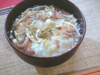 【みんなの家庭の医学】キノコおろしうどんのレシピ・ビートたけし・奥薗壽子