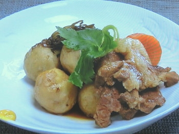 【きょうの料理】里芋と豚肉と昆布の照り煮のレシピ・大原 千鶴