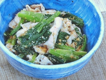 【あさイチ】豚肉と小松菜のごまあえのレシピ・瀬尾幸子・解決！ごはん