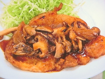 【あさイチ】きのこの甘辛トンテキのレシピ・井澤由美子・解決！ごはん