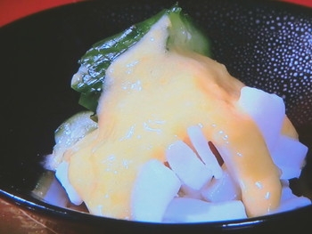 【きょうの料理】いかときゅうりの黄身酢あえのレシピ・鈴木登紀子