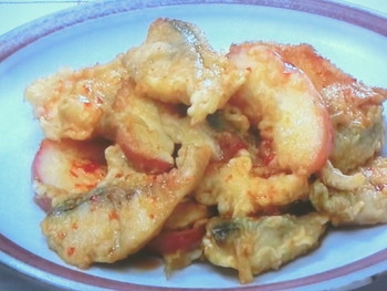 【きょうの料理ビギナーズ】揚げさばとりんごのピリ辛のレシピ・大庭英子