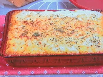 【キューピー３分クッキング】牛ひき肉とマッシュポテトの重ね焼きのレシピ・小林まさみ