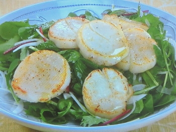 【きょうの料理ビギナーズ】帆立てのソテー　サラダ仕立てのレシピ・大庭英子