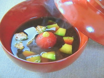 【きょうの料理】アボカドとトマトの赤だしのレシピ・後藤加寿子
