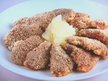 【上沼恵美子のおしゃべりクッキング】豚ヒレのゴマまぶし揚げのレシピ・上沼恵美子・宮崎耕一・草野仁