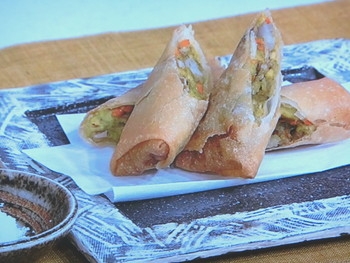 【きょうの料理】干ししいたけの和風春巻のレシピ・佐々木 浩