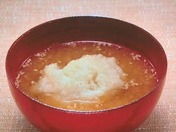 【おかずのクッキング】蓮根のおろし味噌汁のレシピ・土井善晴