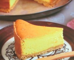 オレンジ風味のパンプキンチーズケーキ